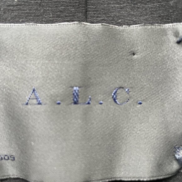 A.L.C. ALC Black and Gray wool/cashmere/silk blend biker jacket Size 2. - Picture 7 of 7